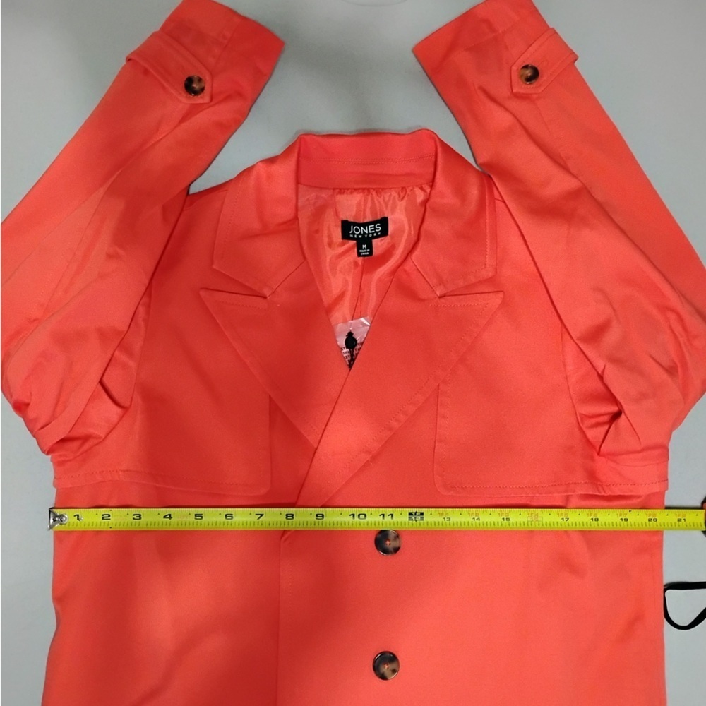 Jones New York Scarlet Apple Double-Breasted Jacket Blazer Size M NWT - Picture 2 of 9